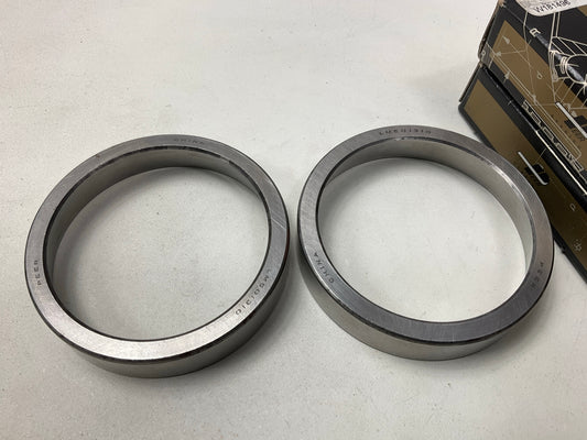 (2) Peer LM501310 Tapered Bearing Race Cup