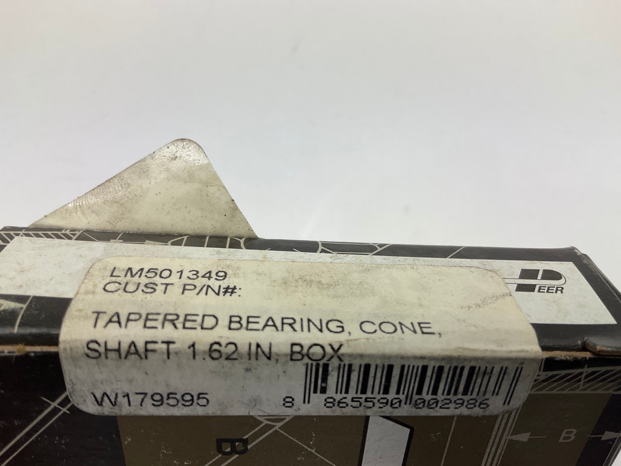 (2) Peer LM501349 Cone Tapered Roller Bearings