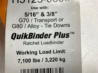 Peerless H5125-0658 QuikBinder Ratchet Load Binder Foldable Handle 5/16 Or 3/8''