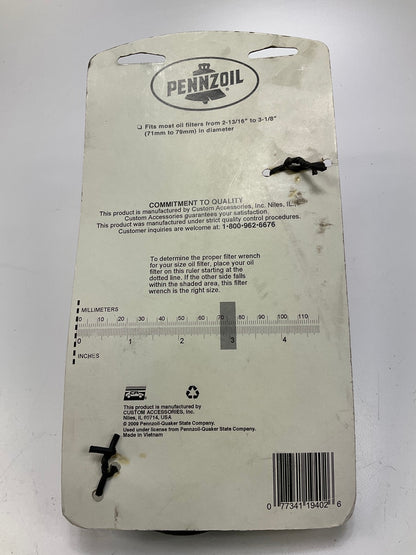 Pennzoil 19402 Oil Filter Wrench Adjustable Strap - 2-13/16'' To 3-1/8''
