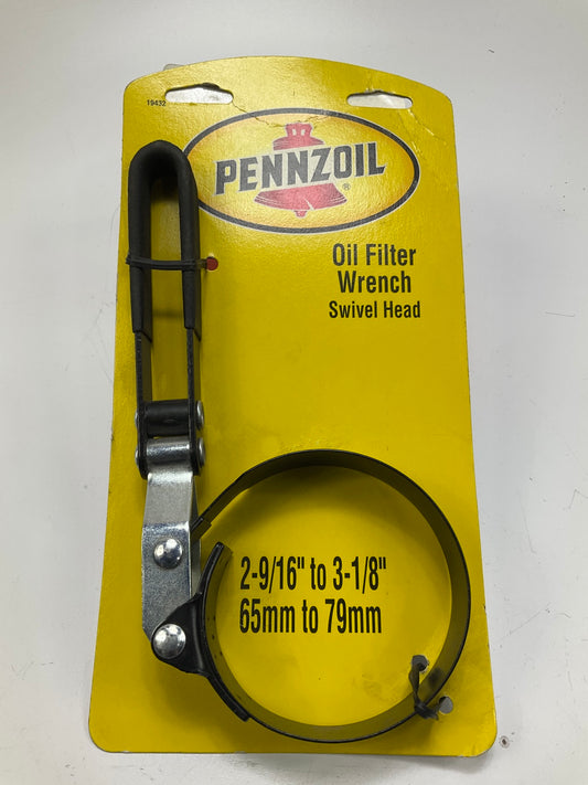 Pennzoil 19432 Oil FIlter Wrench, 2-9/16'' To 3-1/8'', With Swivel Head