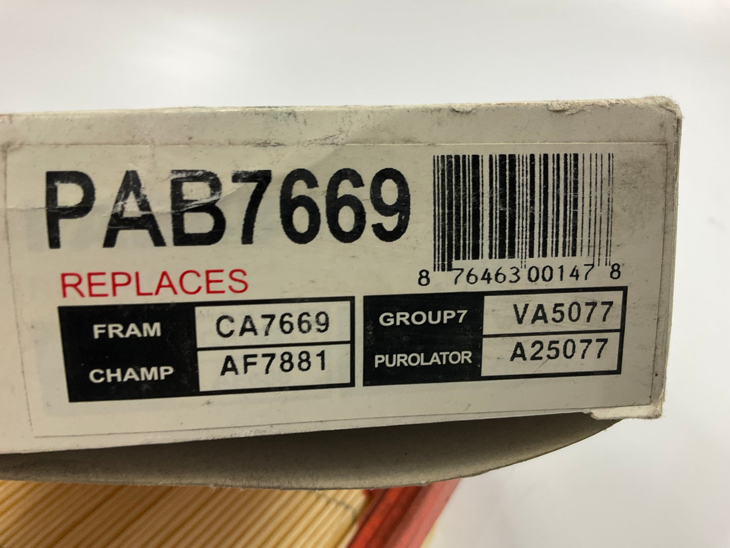 Pentius PAB7669 Engine Air Filter
