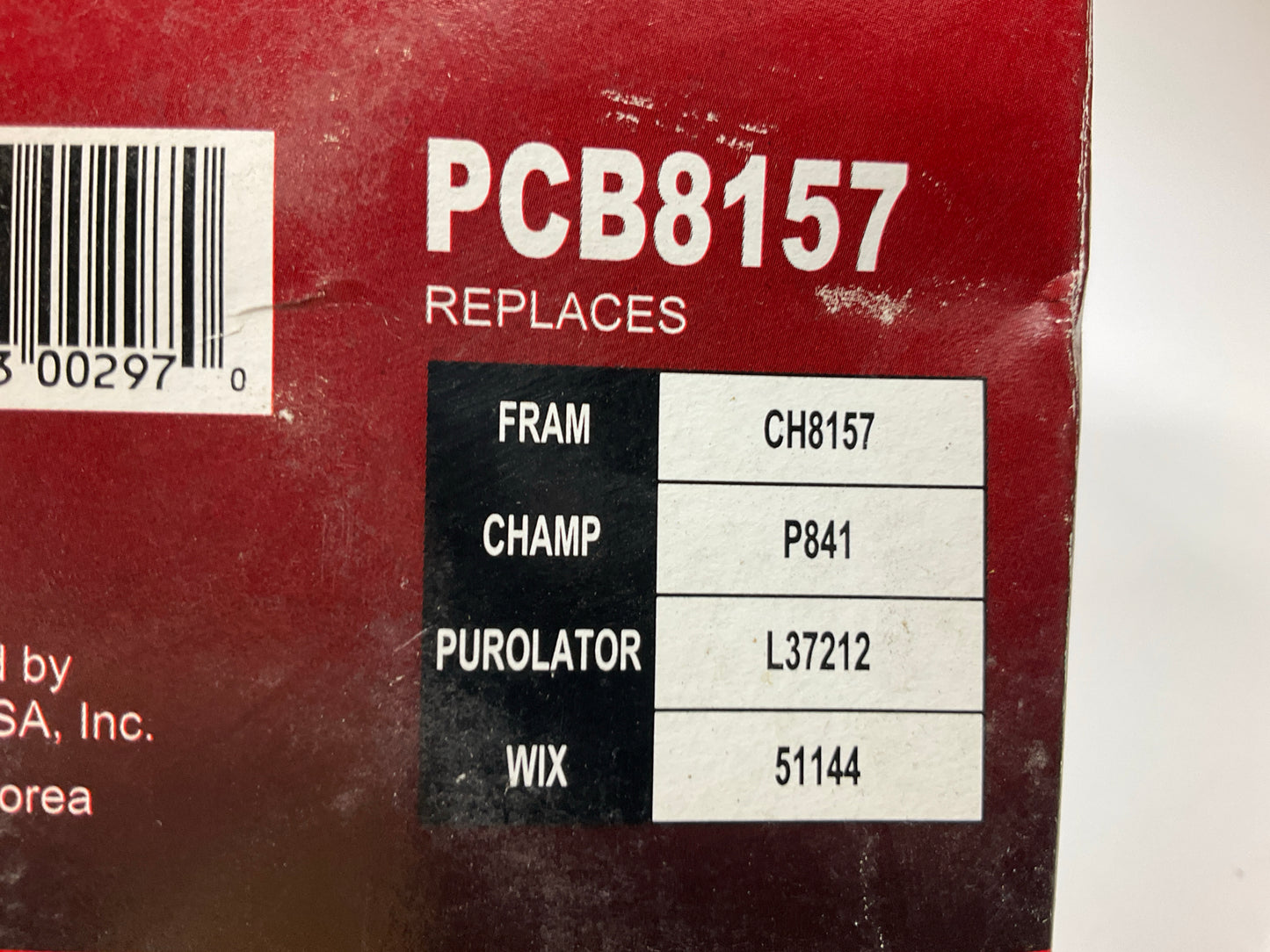 Pentius PCB8157 Engine Oil Filter