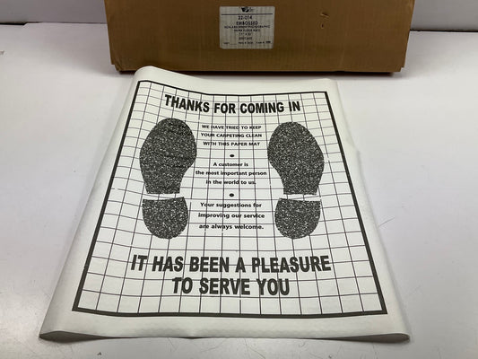 Pep Express 22-014  17''W X 22''H Disposable Auto Paper Floor Mats - Pack Of 250