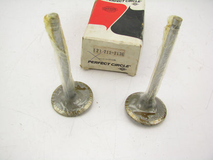 (2) Perfect Circle 211-2136 Engine Intake Valves 1971-1974 Pontiac 455 V8