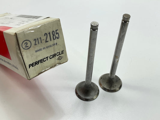 (2) Perfect Circle 211-2185 Exhaust Valve For Perkins 3A.152, 4A.203, 6.305