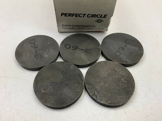 (5) Perfect Circle 216-6134 Engine Valve Shim, 3.60mm For Volkswagen & Audi