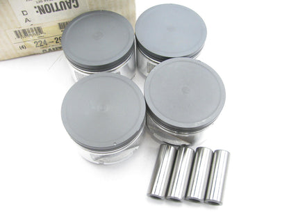 (4) Perfect Circle 224-2922 Engine Pistons - Standard For 1989-92 Nissan 2.4L-L4