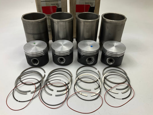 (4) Perfect Circle 226-1740 Piston & Cylinder Sleeve STD 1983-1987 Renault 1.4L