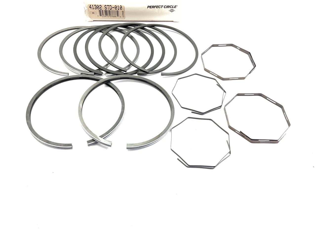 Perfect 41302 2-Cylinder File Fit Piston Rings STD-.010'' For Ford 256 268 Diesel
