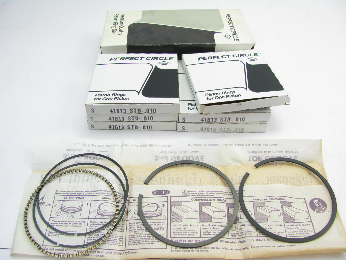 Perfect Circle 41613-STD-010 Engine Piston Rings .010'' 1989-1993 GM 3.3L V6