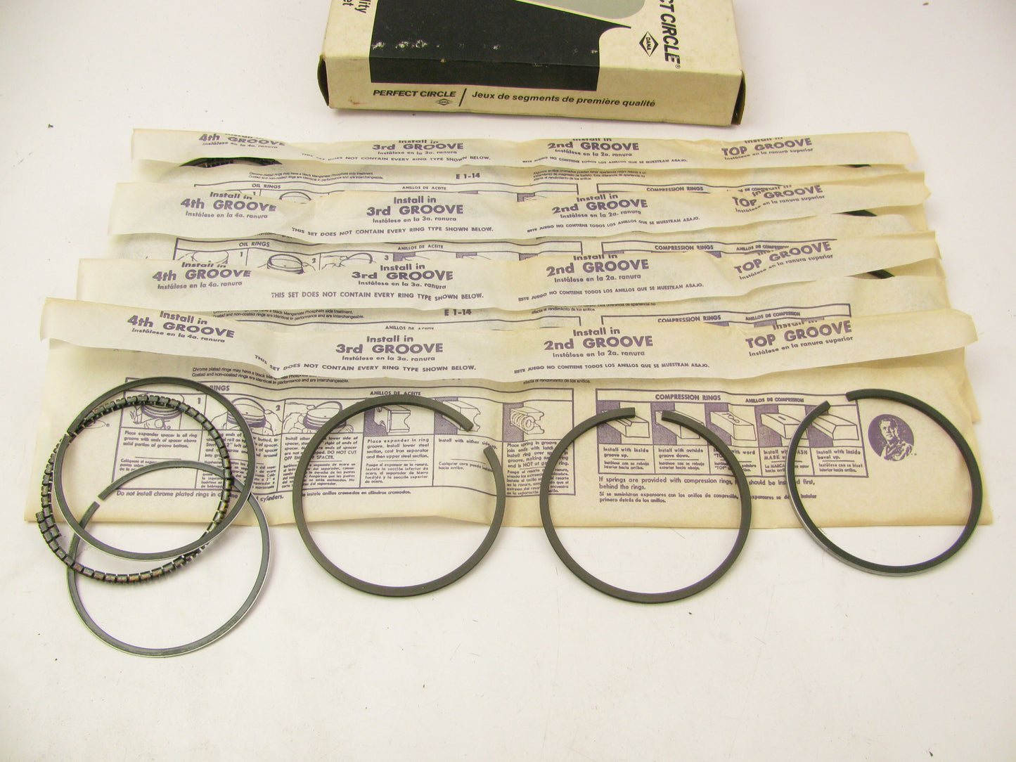 Perfect 4323STD-010 File Fit Piston Rings STD Allis 138 Continental C143 G157