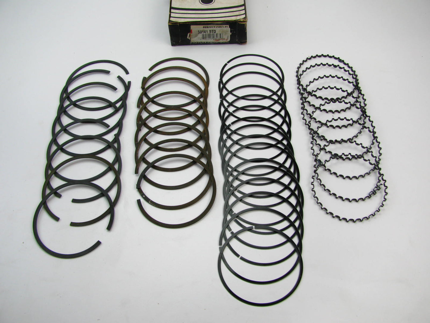 SBC 400 V8 Engine Piston Ring Set - Plain Cast - STANDARD Perfect Circle 50141