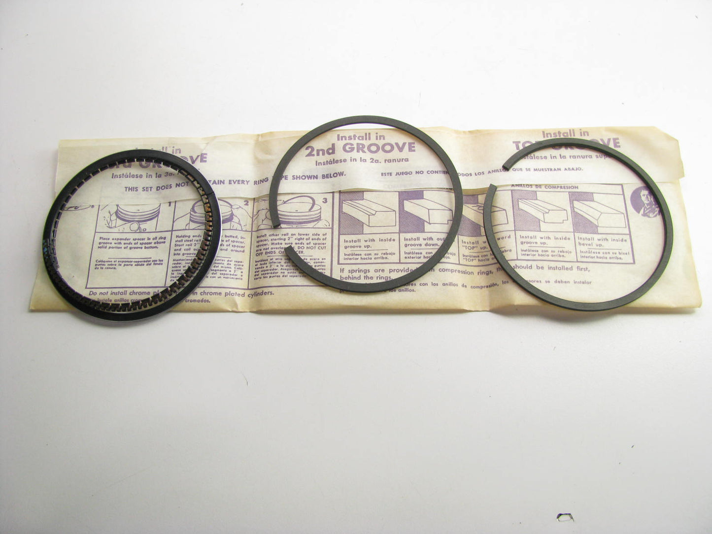 Perfect 51064-STD-010 File Fit Piston Rings STD-.010'' 1972-80 Toyota 2.0L 2.2L