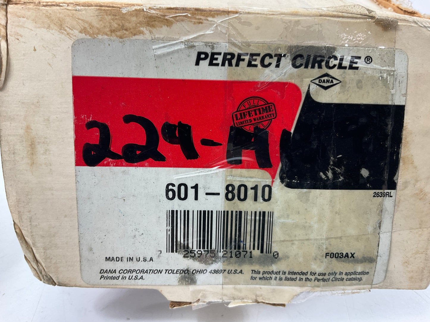 Perfect Circle 601-8010 Front Sump Engine Oil Pump Pickup Tube & Screen FORD FE