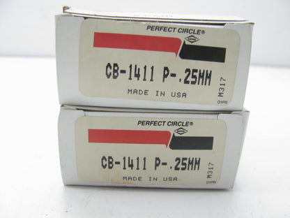 (6) Perfect Circle CB-1411P-25MM Connecting Rod Bearings - .25mm Undersize