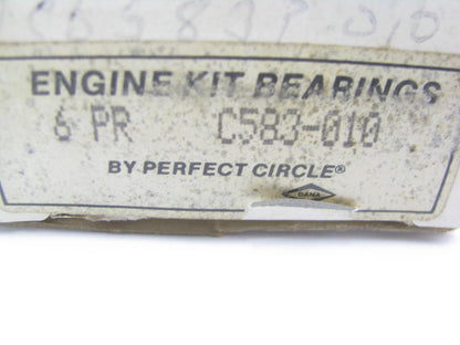 (6) Perfect CB583P-010 Connecting Rod Bearings .010'' 1975-1983 Ford 170 200 250