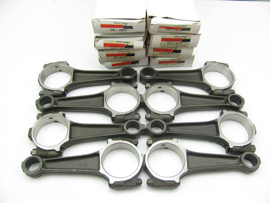 (8) Perfect Circle CR1074 Reman Connecting Rods 1979-91 Ford 370 429 D9TE-AA