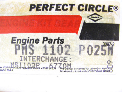 Perfect Circle MS-1102P Main Bearing Set .25mm Size For 1969-1974 Toyota 1.9L