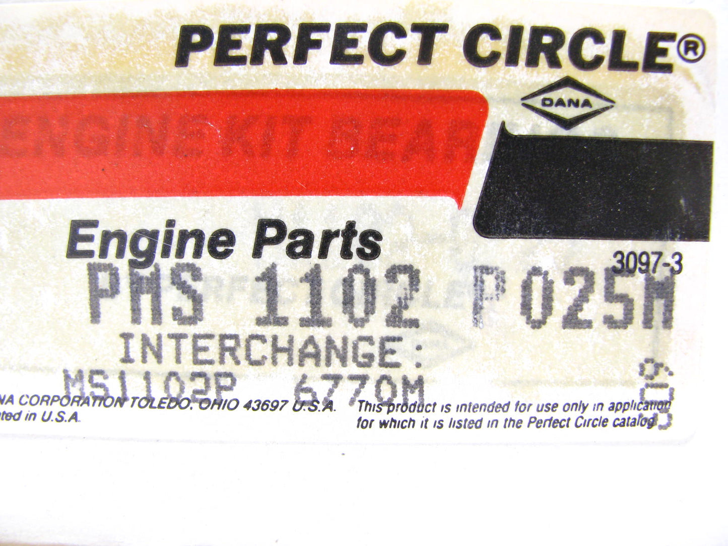 Perfect MS1102P-025M Main Bearings .25mm 1970-1974 Toyota 8RC 18RC 1.9L 2.0L