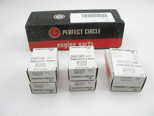 Perfect PMS-1107P-025 Main Bearings .25mm For 1971-82 Datsun 1.2L 1.3L 1.4L 1.5L