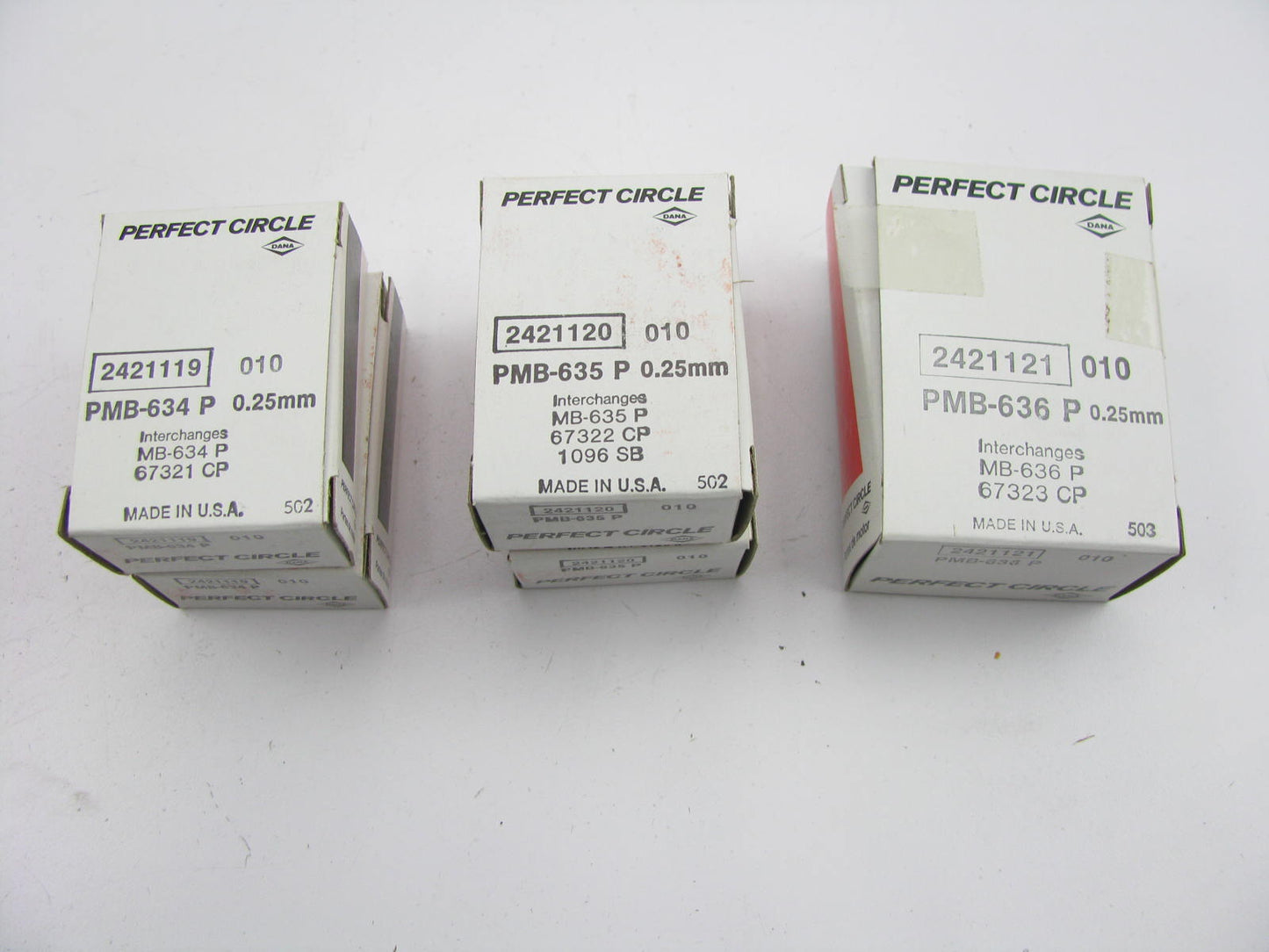 Perfect PMS-1107P-025 Main Bearings .25mm For 1971-82 Datsun 1.2L 1.3L 1.4L 1.5L