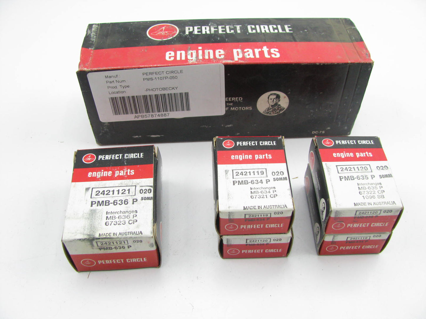 Perfect PMS-1107P-050 Main Bearings .50mm For 1971-82 Datsun 1.2L 1.3L 1.4L 1.5L