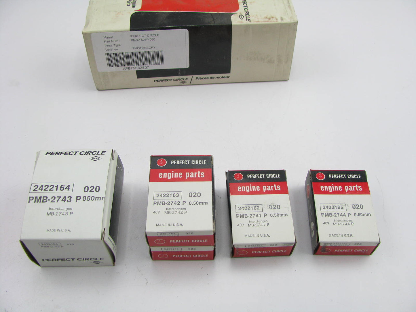 Perfect PMS-1426P-050 Main Bearings .50mm For 1975-88 Nissan 2.0L 2.2L 2.4L