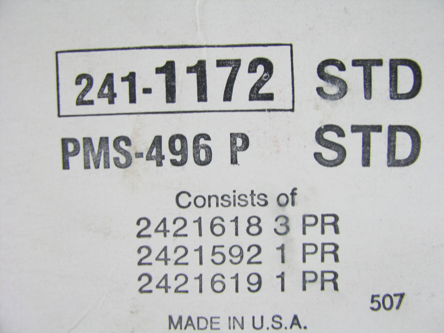 Perfect Circle PMS-496P Main Bearings - Standard 1975-77 Pontiac 326 350 389 400