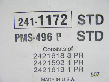 Perfect Circle PMS-496P Main Bearings - Standard 1975-77 Pontiac 326 350 389 400