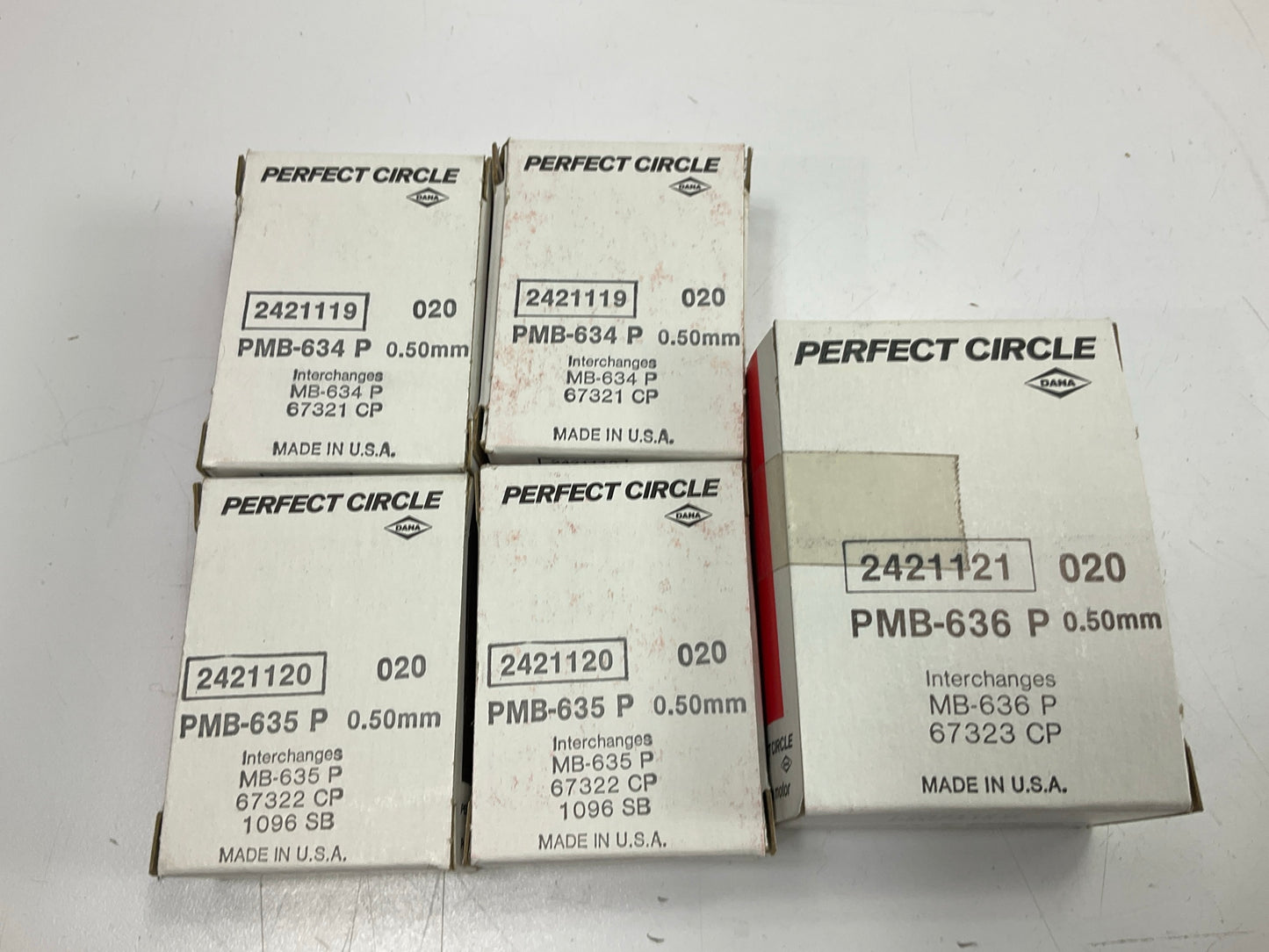 Perfect Circle PMS1107P-50MM Main Bearings 50mm For Datsun A12 A13 A14 A15