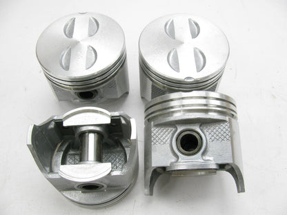 Perfect Circle TC-1544B-000 Pistons Set, Standard Size Mercruiser OMC 2.5L 4-Cyl
