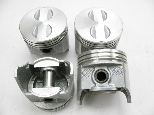 Perfect Circle TC-1544B-000 Pistons Set, Standard Size Mercruiser OMC 2.5L 4-Cyl