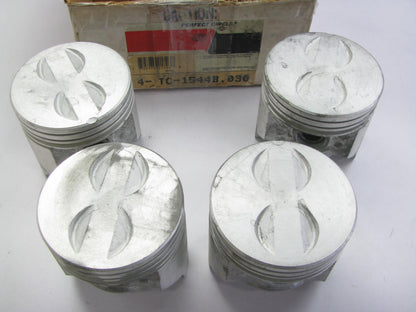 Perfect Circle TC-1544B-030 Engine Pistons Set .030'' Size, OMC Mercruiser 2.5L