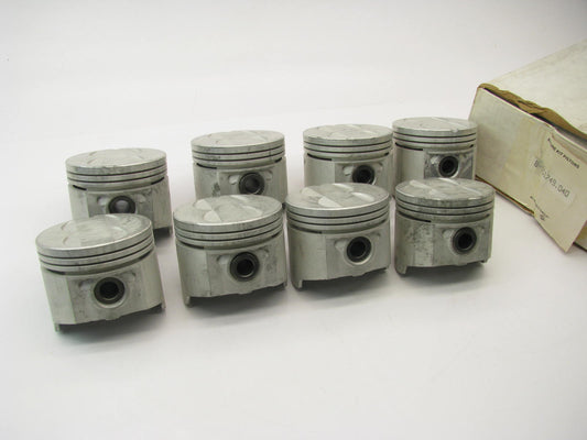 (8) Perfect Circle TC-1749-040 Cast Engine Pistons .040'' 1968-77 Pontiac 350 V8
