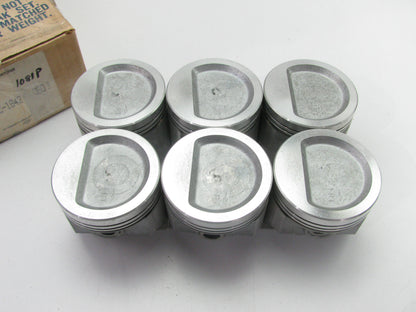 (6) Perfect Circle TC-1842-060 Engine Piston .060'' 1969-1986 Ford 300 4.9L