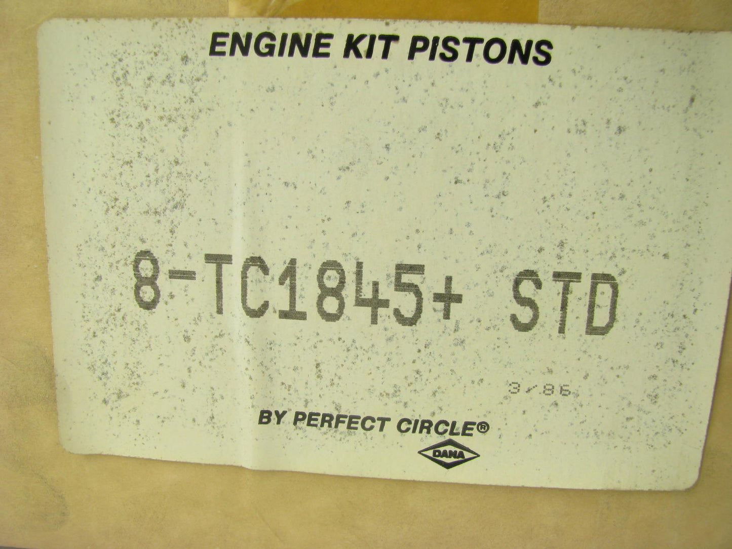 (8) Perfect TC-1845 Engine Piston - Standard 1969-90 Chevrolet M/D H/D 350-V8