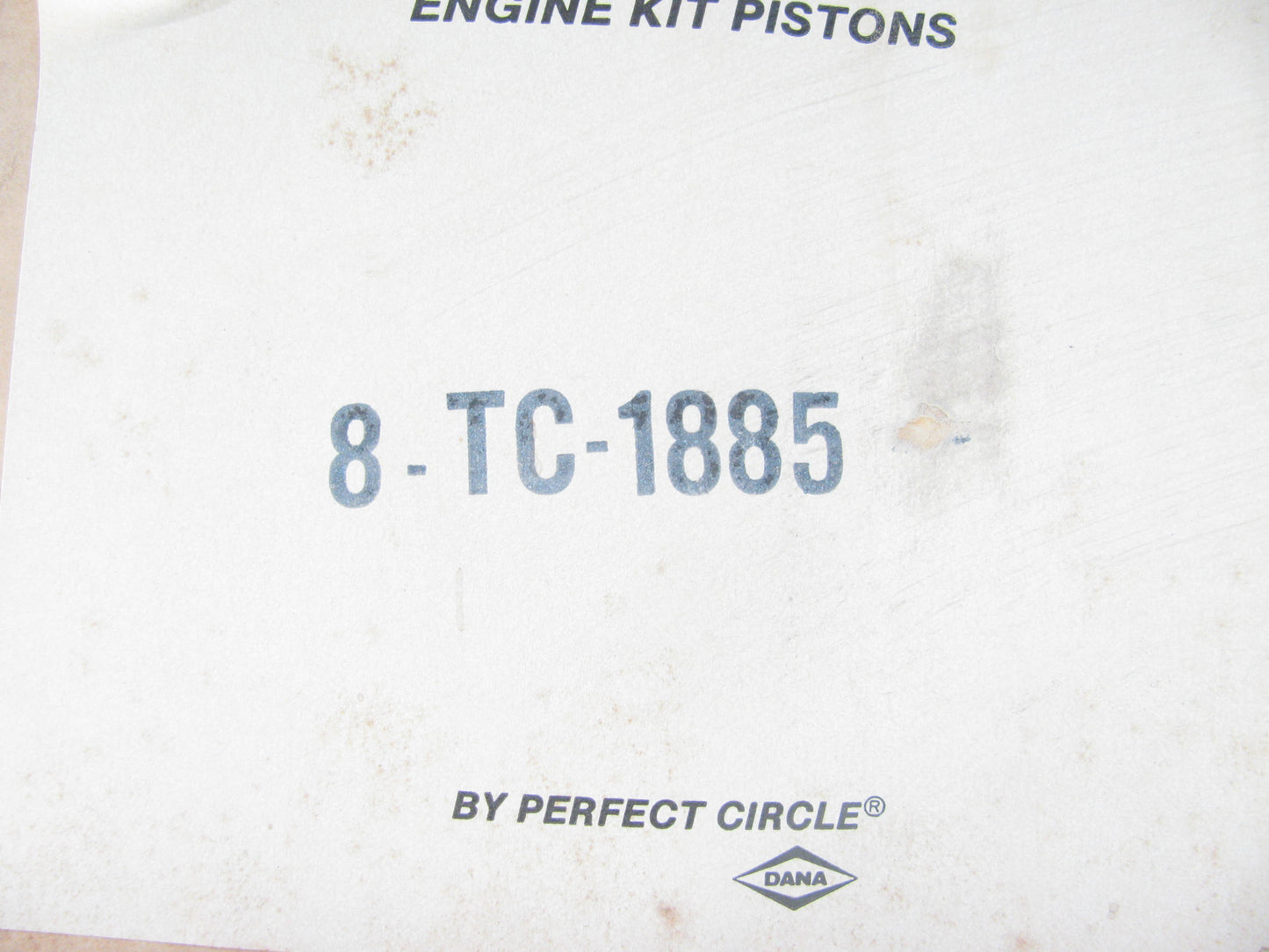 (8) Perfect Circle TC-1885 Engine Piston - Standard 1966-1967 Chevrolet 327-V8