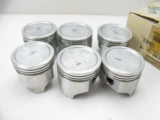 (6) Perfect Circle TC-2012A Engine Piston - Standard 1980-1984 GM 229 3.8L