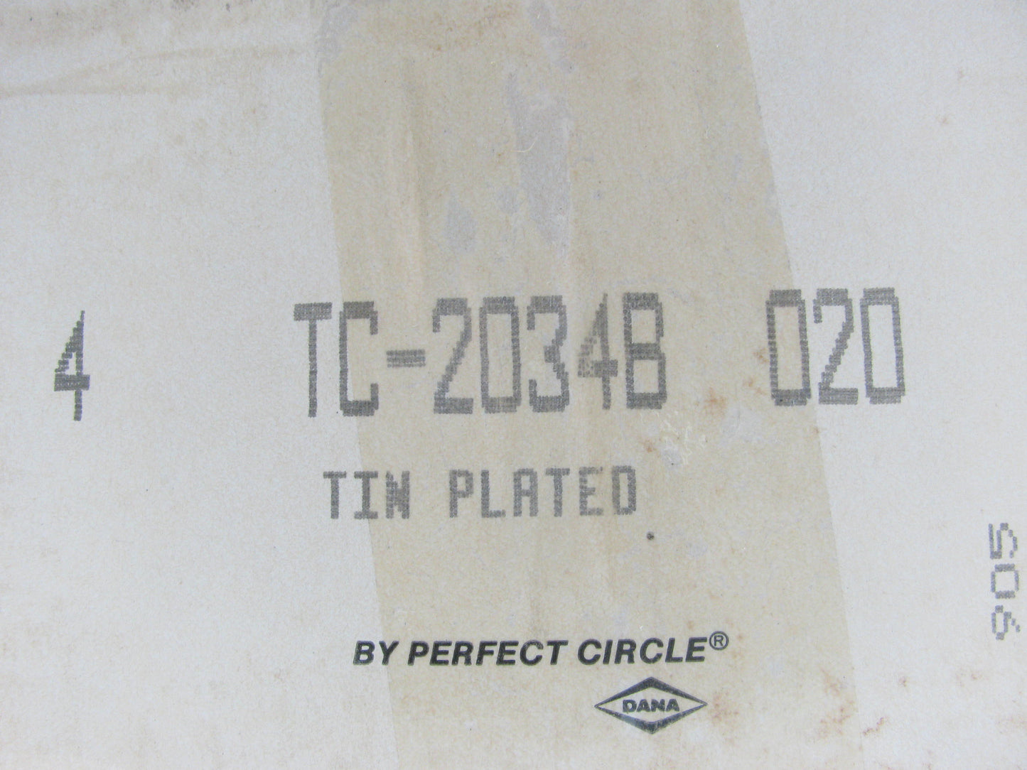 (4) Perfect Circle TC-2034B-020 Engine Piston .020'' For 1977-1979 GM 2.5L-L4