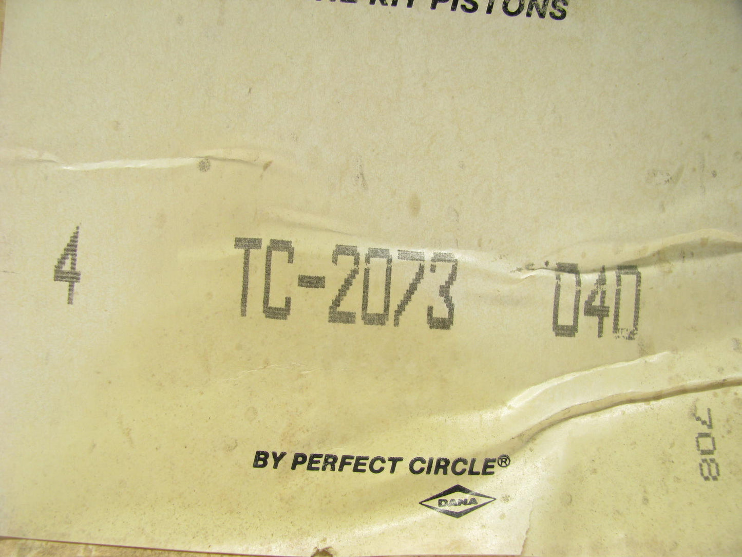 (4) Perfect Circle TC-2073-040 Engine Piston .040'' For 75-79 Datsun 2.0L L20B
