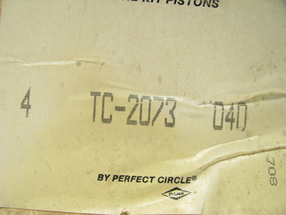 (4) Perfect Circle TC-2073-040 Engine Piston .040'' For 75-79 Datsun 2.0L L20B