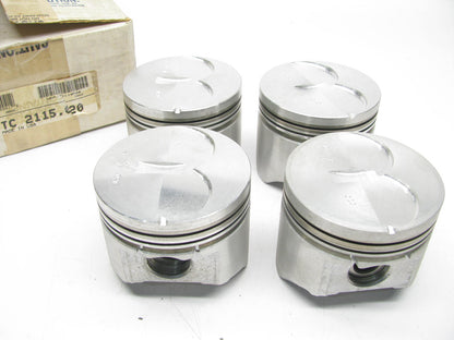R.H. SIDE ONLY - CHEVY 350 5.7L DIESEL Engine Pistons 0.020 Oversize P. Circle