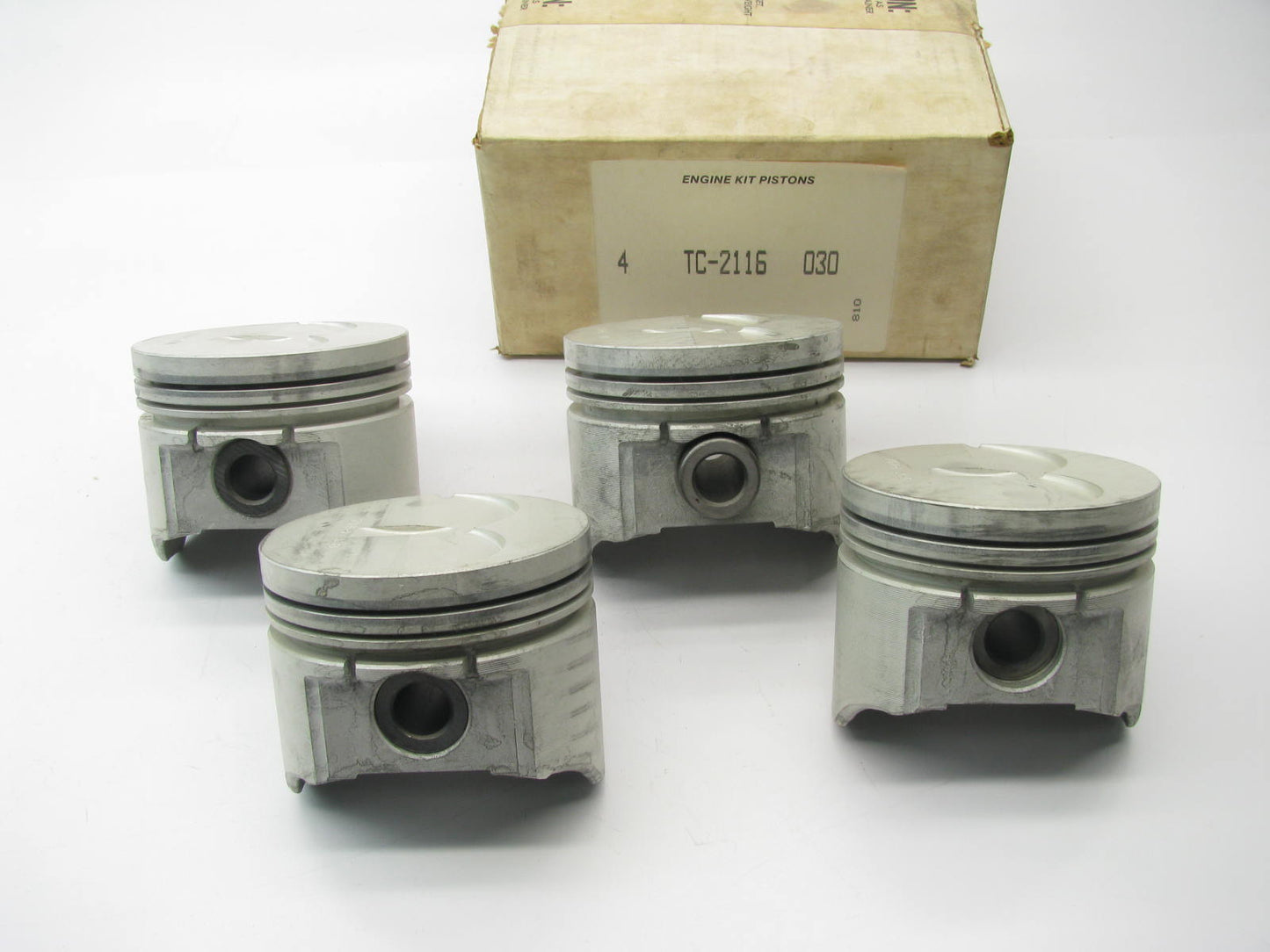 (4) Perfect TC2116-030 Left Bank Piston .030'' - 1978-1985 Oldsmobile 350N Diesel