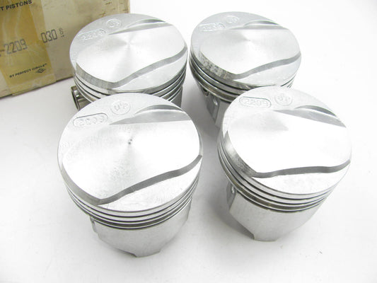(4) Perfect Circle TC-2209-030 LH Bank Piston .030'' 1965-69 Chevrolet 396 Marine