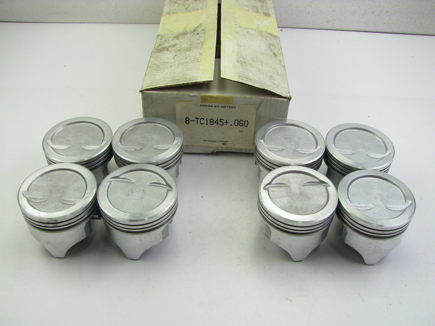 (8) Perfect Circle TC1845-060 Engine Pistons .060'' 1969-1989 Chevrolet 350-V8