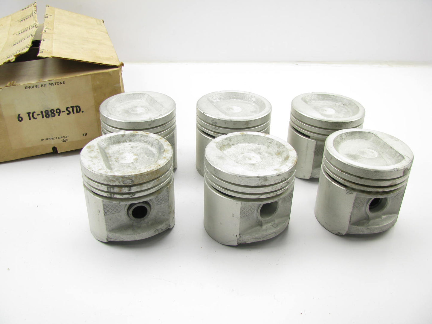 (6) Perfect Circle TC1889 Engine Piston STD For 1970-1988 Chevrolet GMC 292-L6