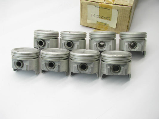 (8) Perfect Circle TC2042 Engine Pistons Set STANDARD Size - 1979-1982 GM 267 V8