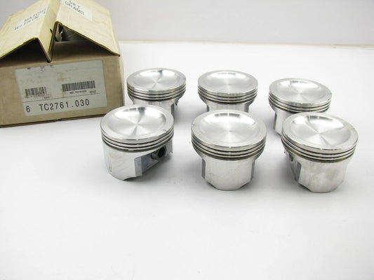 (6) Perfect Circle TC2761 Engine Pistons - .030'' for 1988-1992 Buick 3.8L V6