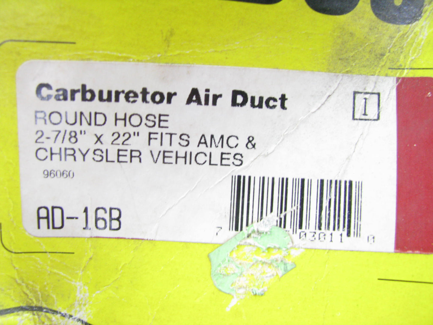 Perfect Parts AD-16B Universal Round Air Duct Hose - 2-7/8'' X 22''